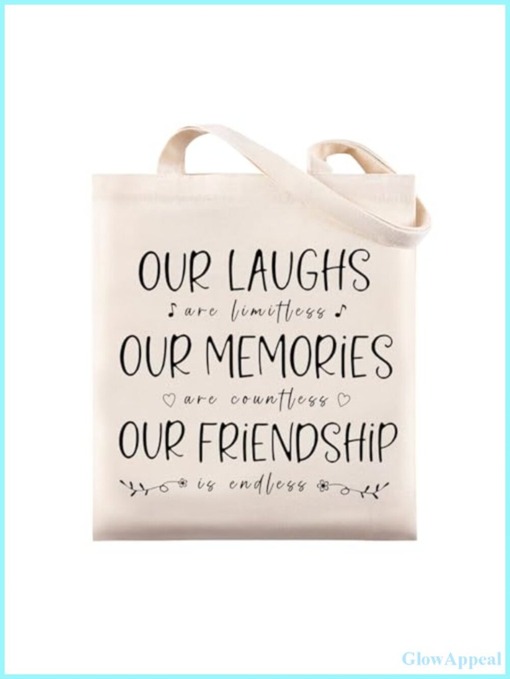Friendship Gifts for Women Canvas Tote Bag Best Friend Birthday Gift Shoulder